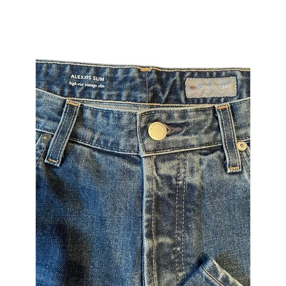 Adriano Goldschmied Contour 360 Alexxis Slim High Rise Vintage 32R 3 Button Fly - Picture 3 of 12